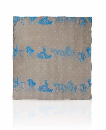 Шейный Платочек Женский SS.KV-SILK.ROUTE/BE